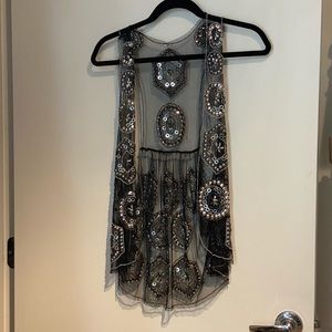 Mesh + Metal Beautiful Boho Vest